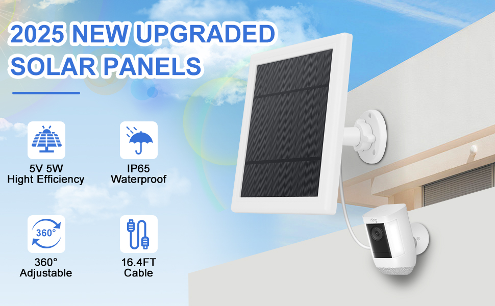 Solar Panel for Camera 5W Solar Charger