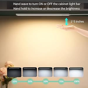 280-1280-Plug in Under Cabinet Light Bar Hand Wave