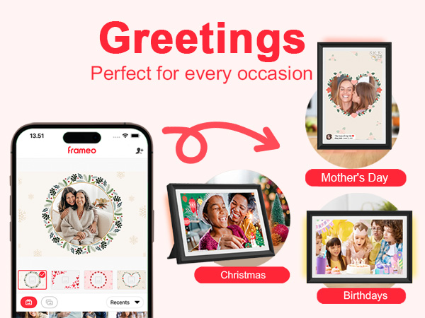 FRAMEO 10.1 Inch Smart WiFi Digital Photo Frame Digital Picture Frame