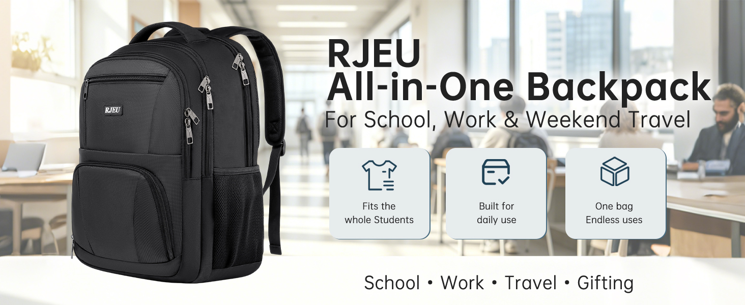 All-in-One Backpack For School, Work & Weekend Travel