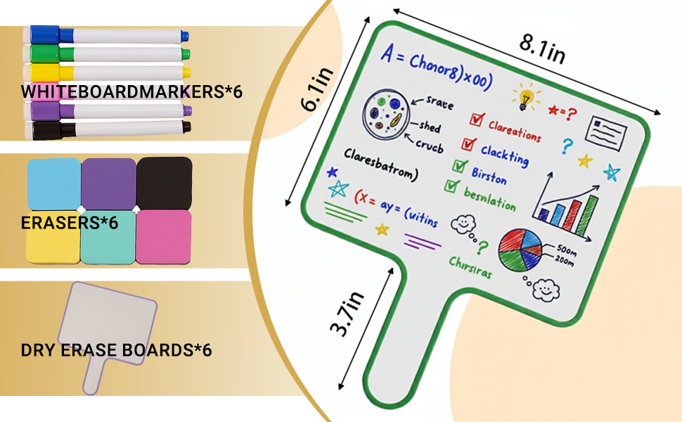 dry erase answer paddle