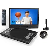 13.8" Portable DVD Player Built in Digital TV Tuner with 12" HD Screen, HDMI Input, Battery Power...