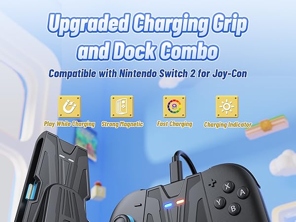 Upgraded Charging Grip and Dock Comb