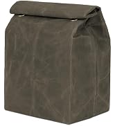 ECHSRT Waxed Canvas Lunch Bag, Vintage Reusable Lunch Box for Men & Women, Waterproof Leakproof I...
