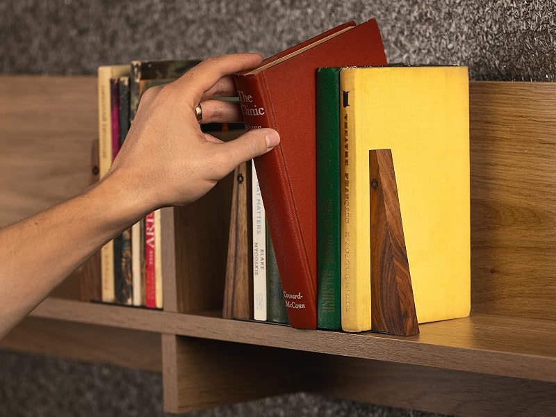 wooden small adjustable bookends book divider book separator book end decorative book ends