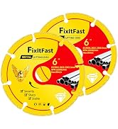FIXLTFAST Diamond Metal Cutting Wheel 6 in for Angle Grinder Blade,Cut Off Wheel 7/8 Arbor 4/5 wi...