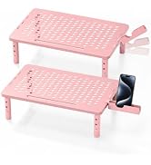 Canyora Computer Monitor Stand Riser for Desk, 3 Height Adjustable PC Laptop TV Desktop Monitor S...