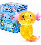 Axolotl Squishy Stress Ball, Soft TPR Slow Rising Squeeze Toy, Cute Axolotl Fidget Toy for Stress...