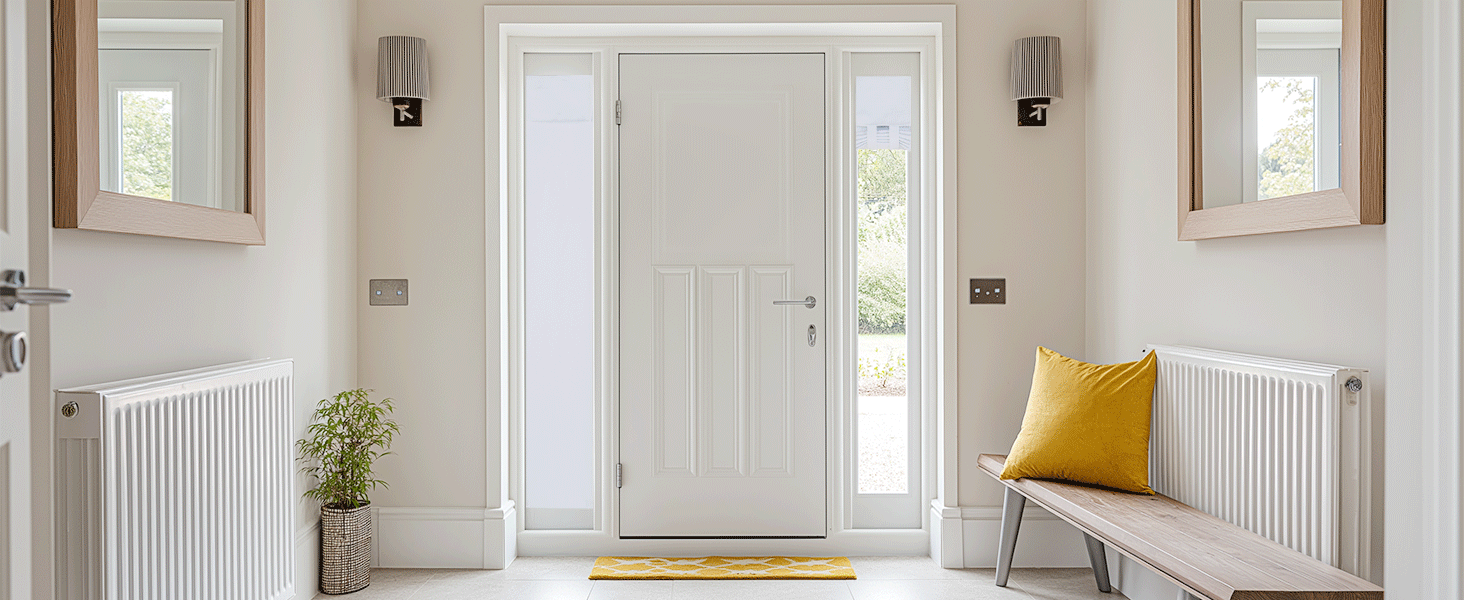 side door window curtains