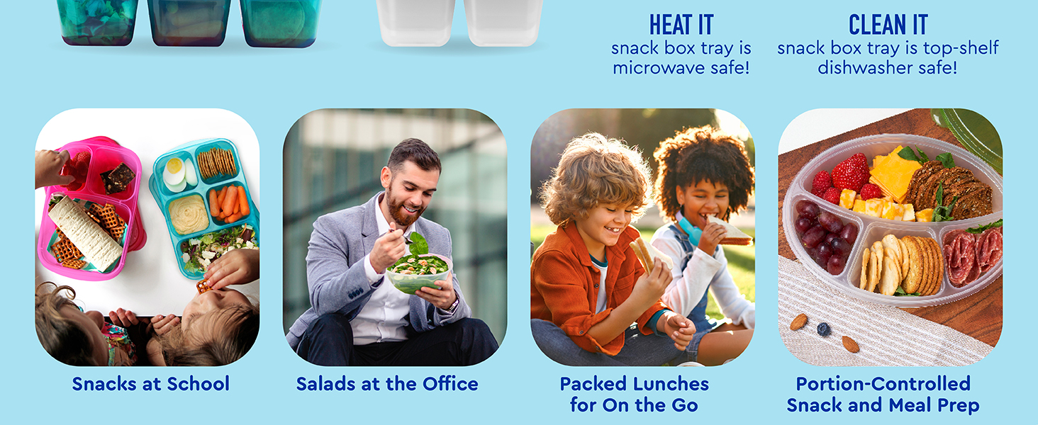 snacks at school salads at the office sandwiches on the go portion controlled meal prep