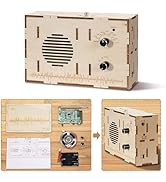 PRUNUS DIY Radio Kit AM FM Wood, Suitable for Kids, Teens and Adults to Assemble, 100% Hand-Assem...