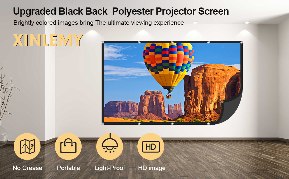 120 inch portable foldable projector screen