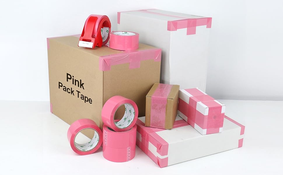 pink shipping tape