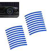 Pniwuno 20 PCS Car Wheel Reflective Stickers, Anti Scratch Night Safety Warning Decal, Waterproof...