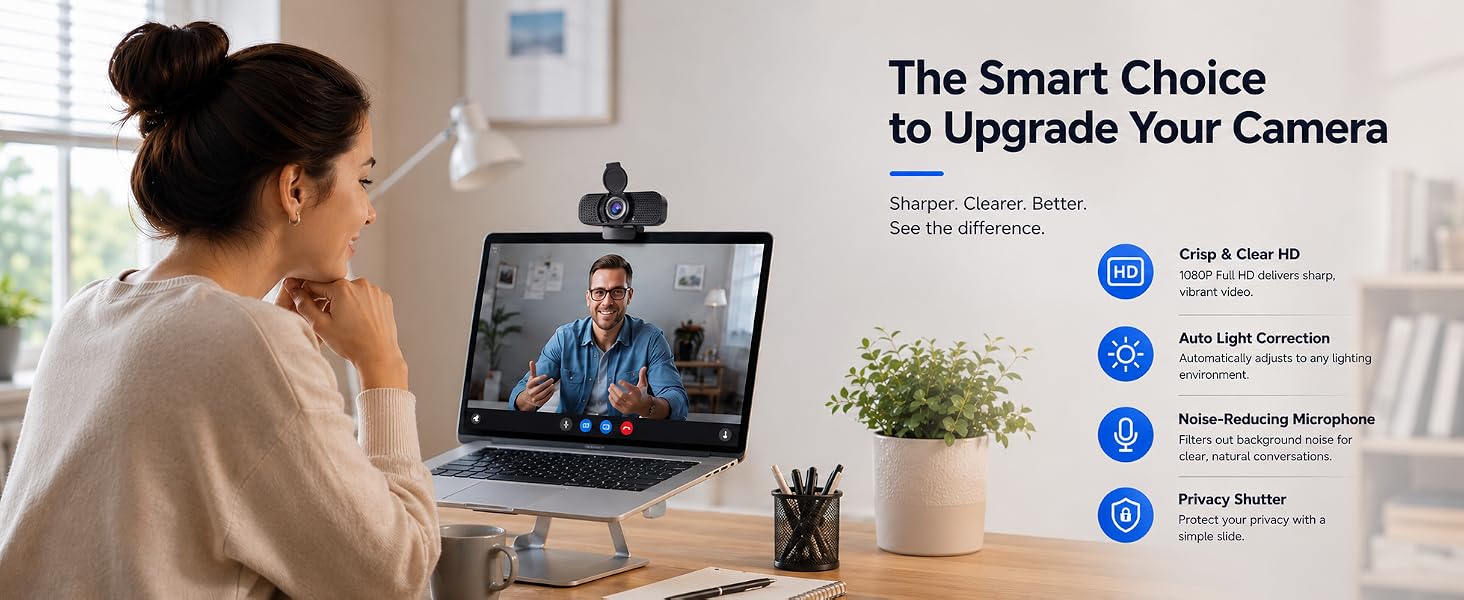 computer camera with microphone for desktop