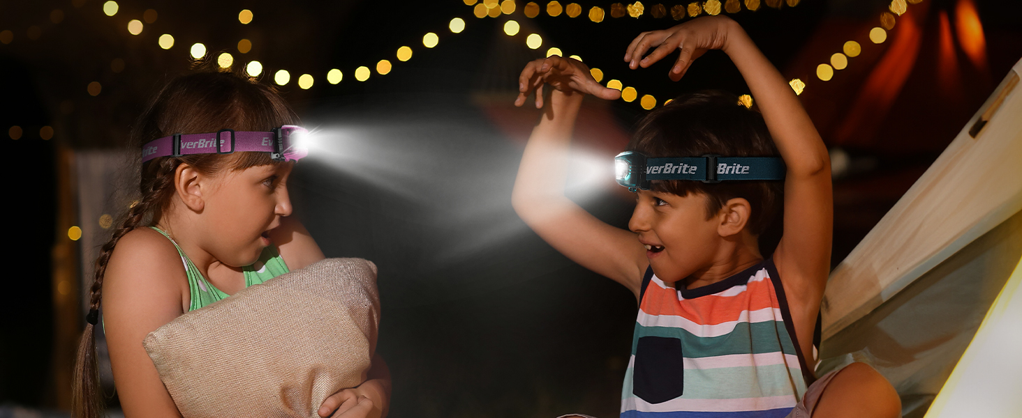 The LED headlamp has 5 lighting modes and 3 lighting colors