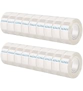 JEFURE 18Pcs Transparent Tape, 0.7in x 1000in Clear Tape Rolls, Tape Refills for Dispenser, Fun T...