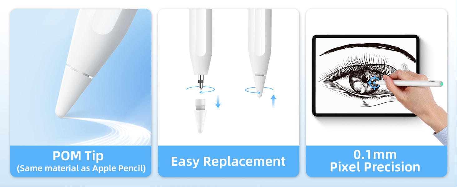 Precise and replaceble tip