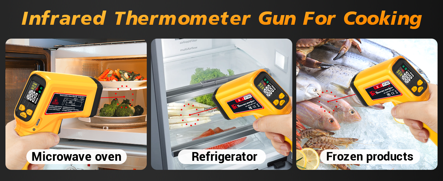 laser thermometer for cooking,infrared thermometer gun,temperature gun