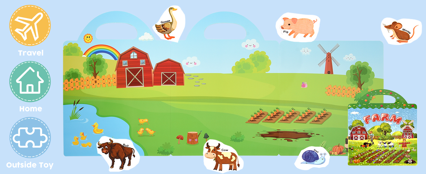 Reusable Sticker Book for Toddlers