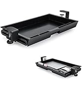 EHO Under Desk Slide Out Storage Drawer, Adjustable C-Clamp Tray, Pull-out Drawer with Sturdy ABS...