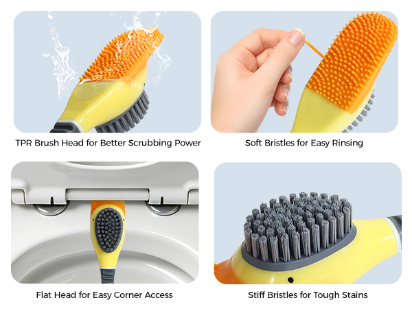 silicone toilet brush