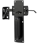 HILLMASTER Thumb Gate Latch for Wooden Fence, Self Closing Gate Fence Latch with Handle,Heavy Dut...