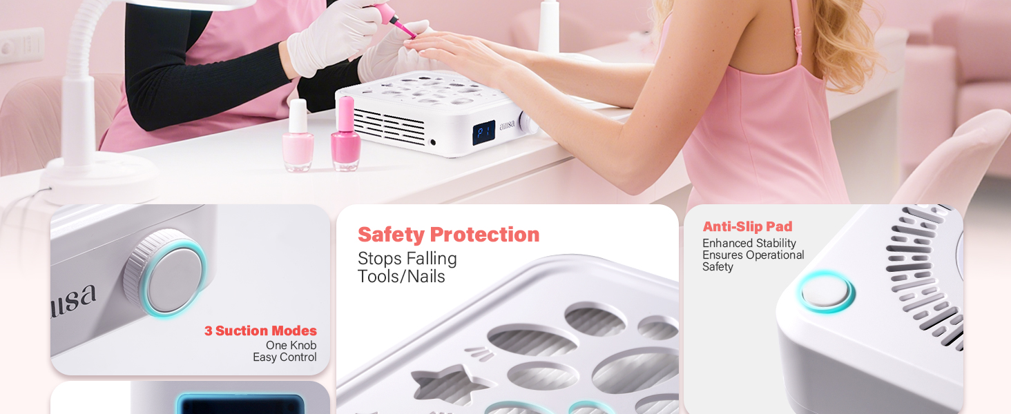 nail dust collect tech nail vacuum dust collector