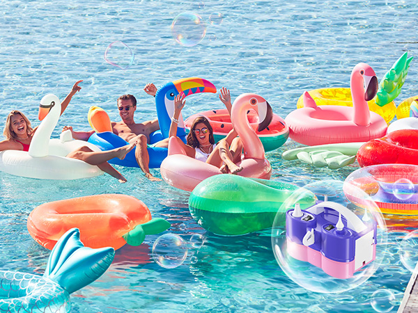 Inflatable swimming ring