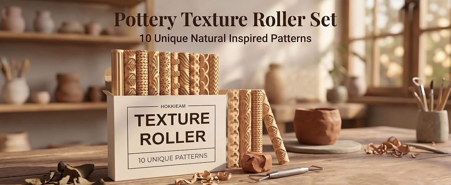 clay texture rollers