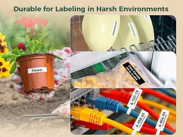 Label Maker Machine with Waterproof Labels