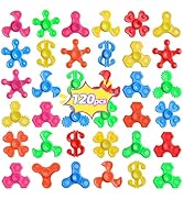 120pcs Mini Fidget Spinner Bulk, Stress Relief Sensory Fidget Toys Kids 4-8-12 with Autism, Birth...