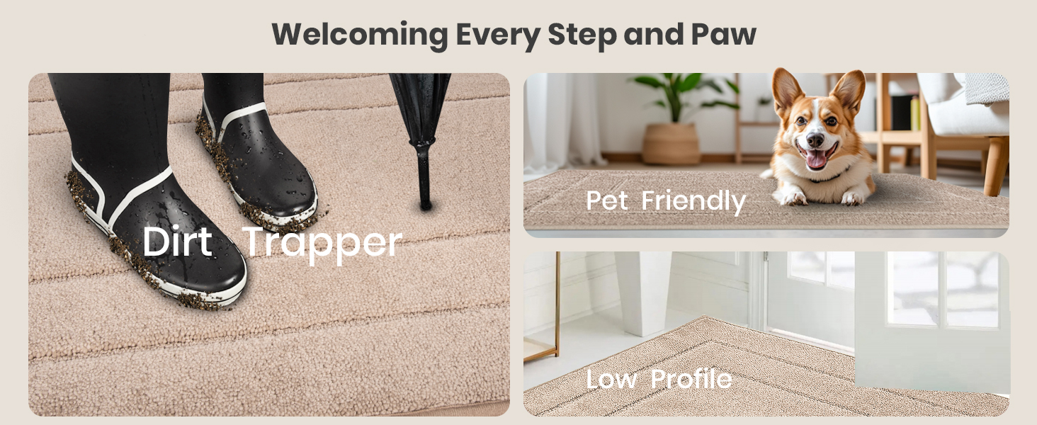 Dirt Trapper Doormats Pet Friendly Low Profile