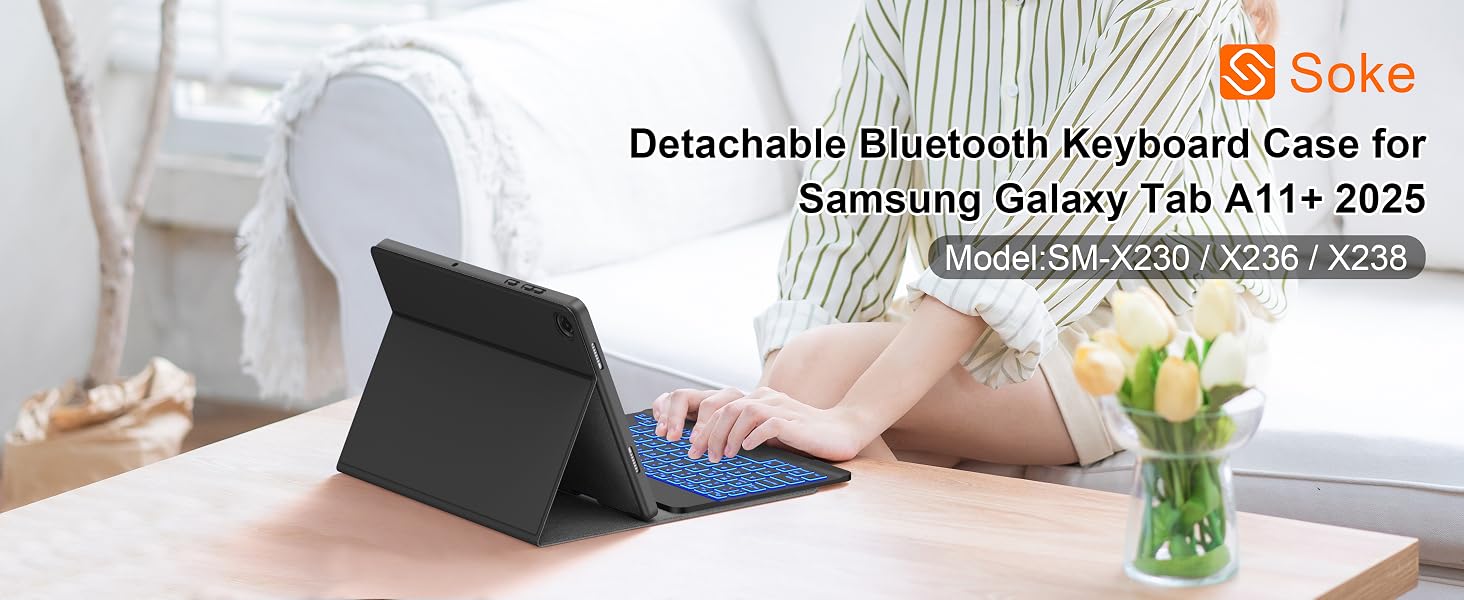 samsung galaxy tab a11+ keyboard case