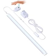 LAMPAOUS Under Cabinet Lights for Kitchen, Hand Wave Sensor Activated Undercabinet Lighting, Plug...