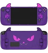 PlayVital Cute Demon Protective Case for Steam Deck LCD & OLED, Kawaii Anti-Slip Protector for St...