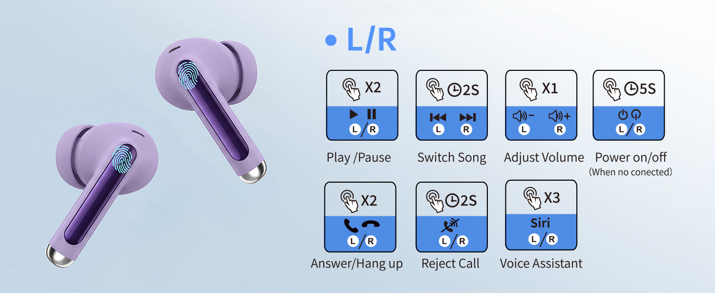 Smart Touch Bluetooth Earbuds