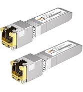80-Meter 10G SFP+ to RJ45 Module 2 Pack, 10GBase-T Copper Transceiver | SFP to RJ45 CAT.6a/7 for ...