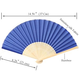 silk hand fan bamboo fan