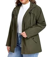 SaphiRose Women's Plus Size Rain Jacket Waterproof Rain Coat | Raincoat, windbreaker, lightweight...