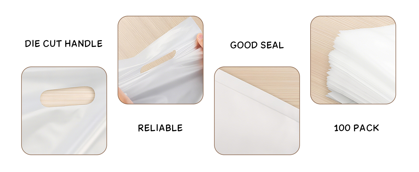 clear plastic bags with handles