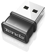 Tenda Wi-Fi Dongle, N150 Mini Wireless Network USB Wi-Fi Adapter for PC Desktop Laptop (Supports ...