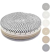 KITLAB 8 Inch Trivets for Hot Dishes, Hot Pots and Pans, Thick Heat Resistant Large Coaster, Mult...
