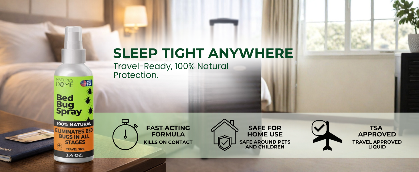 TSA approved non toxic bed bug killer travel size