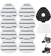 Triangule Flat Mop Replacement Pads, Spin Mop Pad Replacement, 8 Pack Mop Refill Pads, 1 Mop Base...