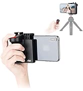 Cell Phone Tripod Mount with Detachable Wireless Remote Control and Cold Shoe, Selfie Stick Smart...