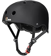 JBM Skateboard Helmet - Lightweight, Adjustable & Design of Ventilation Skate Helmet for Scooter,...