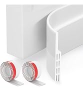 GroTheory 2 Pack Door Draft Stopper, Under Door Sweep for Exterior & Interior Doors, Weather Stri...