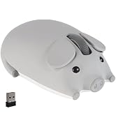 Wireless Bluetooth Mouse Cute Animal Pig Shape 2.4G & Bluetooth Dual Mode Computer Mice with USB ...
