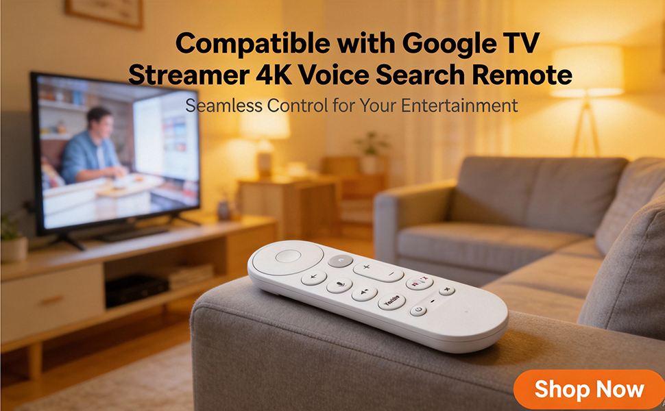 Google TV Streamer 4K, GY3LE Voice Search Remote